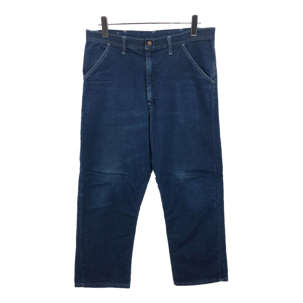 80年代 USA製 CABOOSE デニムパンツ ブルー(メンズ 34 S)中古 古着 U9985拍卖