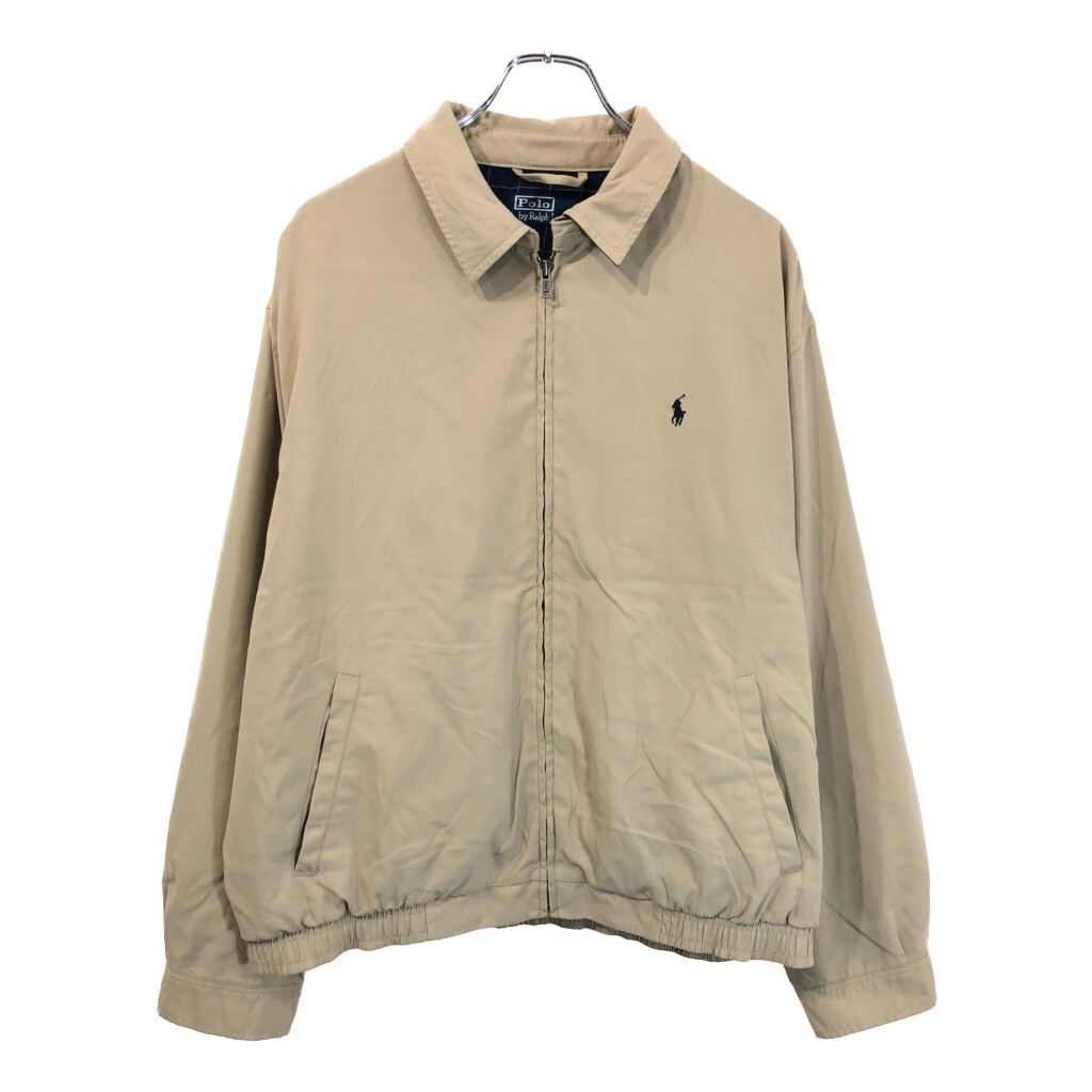 Polo by Ralph Lauren ポロ ラルフローレン スイングトップ ベージュ(メンズ L)中古 古着 U9844拍卖
