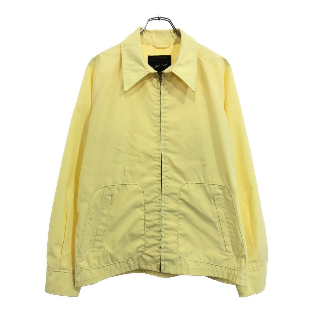 70年代 JCPenney ジェーシーペニー スイングトップ ヴィンテージ イエロー(メンズ L)中古 古着 U9882拍卖