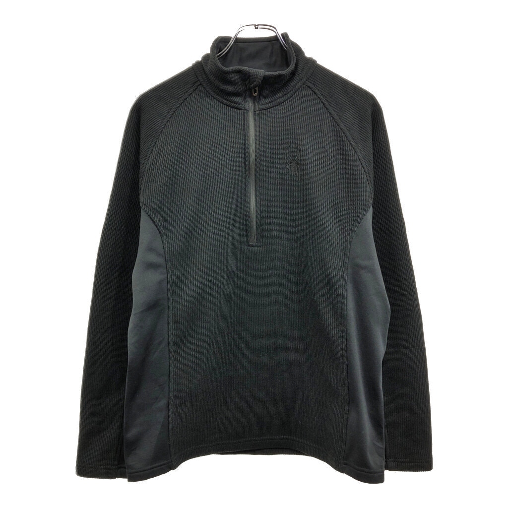 SPYDER スパイダー コアセーター ハーフジップ フリースジャケット アウトドア ブラック(メンズ M)中古 古着 U4109拍卖