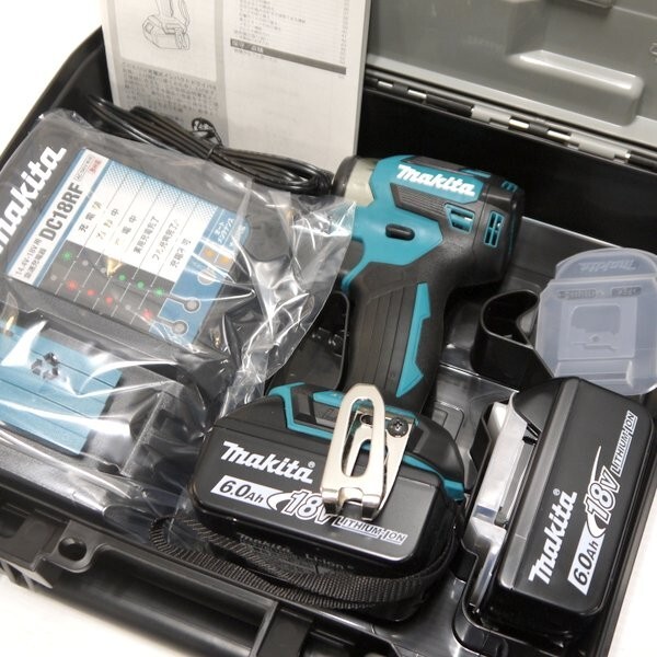マキタ makita 充電式インパクトドライバ TD173DRGX ブルー 未使用 フルセット 18V 6.0Ah 純正品 コードレス ≡DT6468拍卖