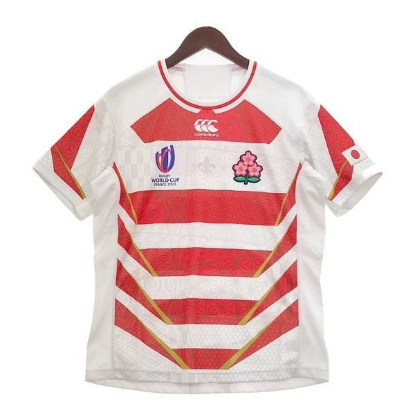 カンタベリー 2023 ラグビー 日本代表 レプリカ ユニフォーム ゲームシャツ ジャージ 半袖 カットソー canterbury トップス DM12002■拍卖