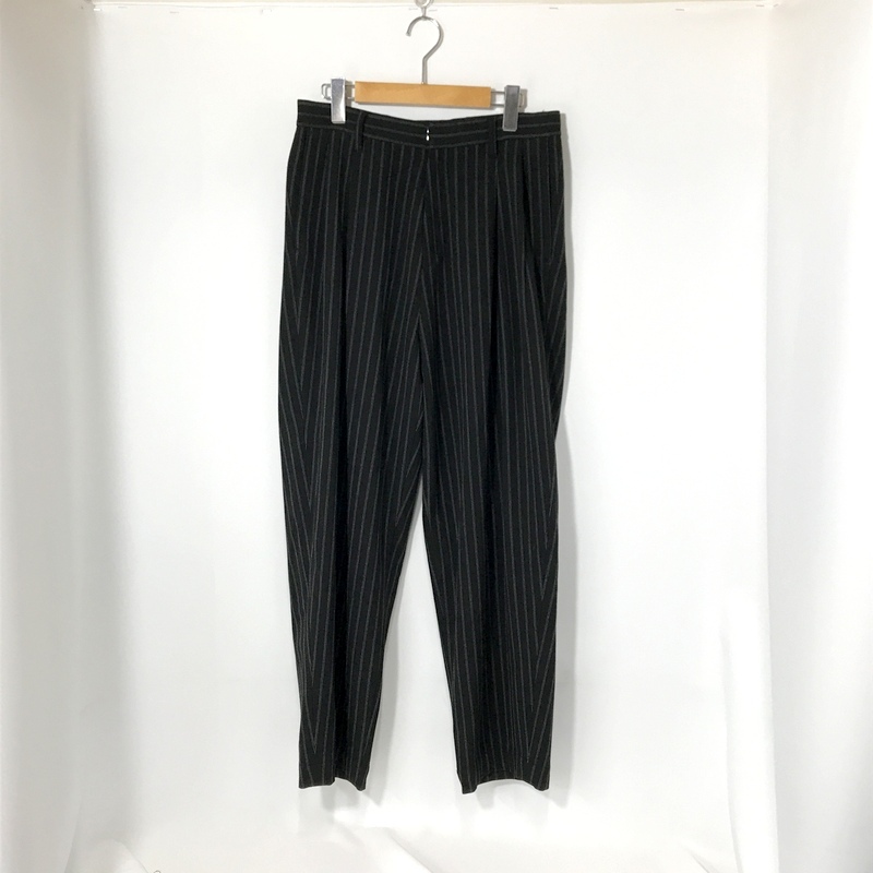 superNova スーパーノヴァ パンツ スラックス ストライプ 日本製 古着 カジュアル メンズ Mサイズ ブラック ボトムス A14508◆拍卖