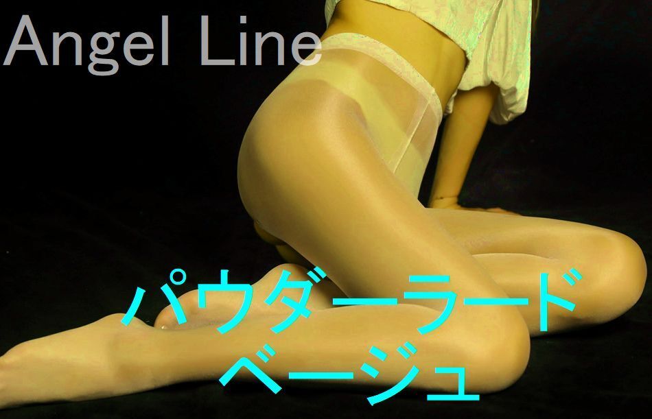 324029推定3デニールパウダーラードストッキングオールスルーT 型補強テカテカベージュ拍卖