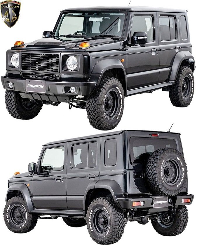 【M's】 ジムニーノマド JC74W 5ドア AIMGAIN MUDRON Vintage コンプリートキット フルキット フルエアロ 3点 セット エイムゲイン エアロ拍卖
