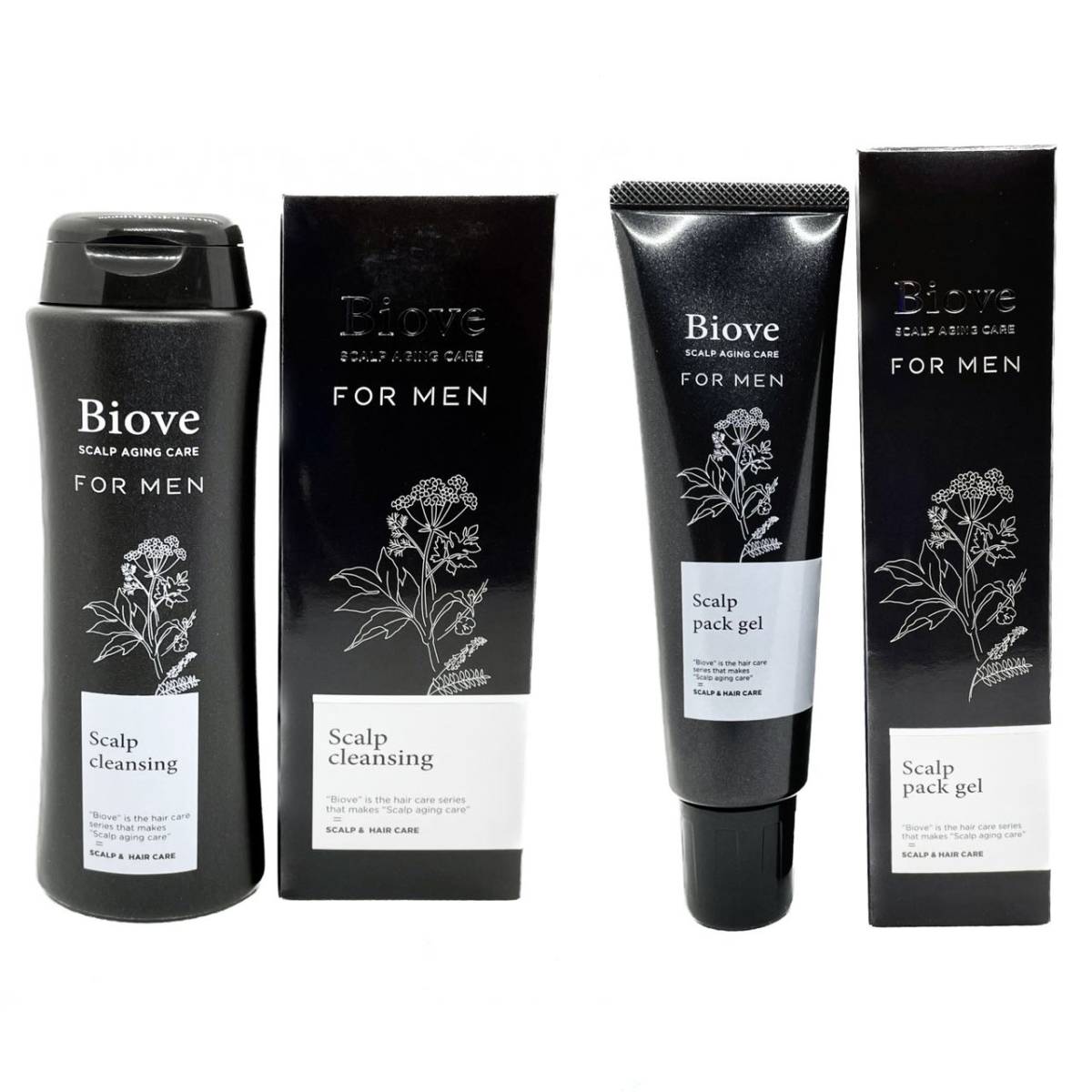 【全国送料無料・新品・未使用】Biove FOR MEN★ビオーブ フォー メン★スキャルプクレンジング 250ml + スキャルプパックジェル 150g拍卖