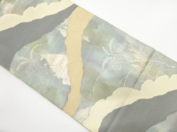 ys7471727; 宗sou 道長取りに桐模様織出し袋帯(材料)【アンティーク】【着】拍卖