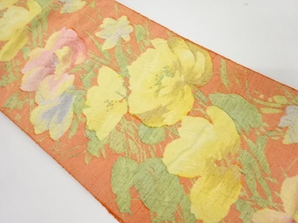 ys7481729; 宗sou 花模様織り出し名古屋帯【着】拍卖