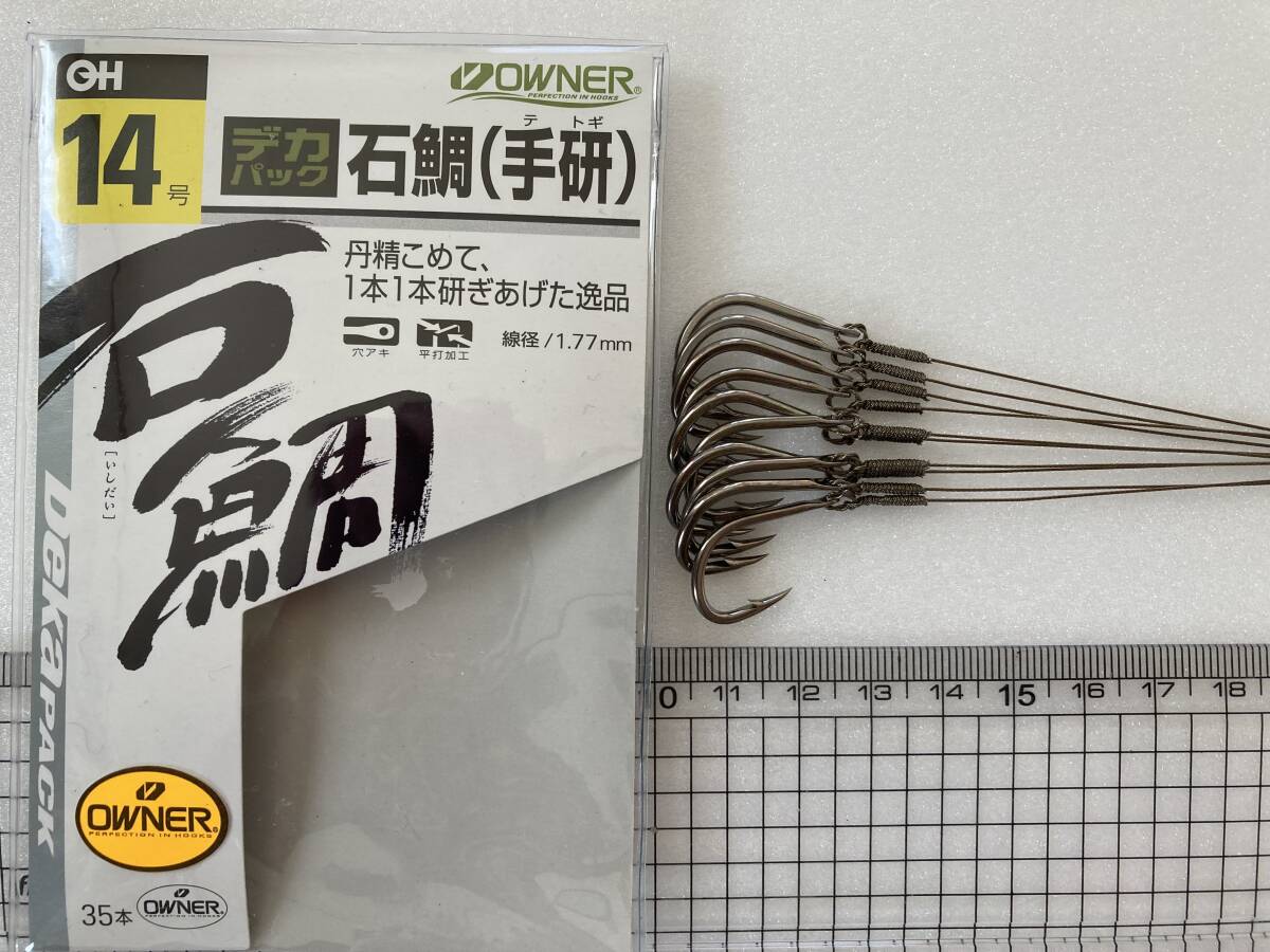 石鯛仕掛け オーナー手研石鯛 14号 クビフリワイヤーハリス 10本セット 送料込み 15㎏強度耐久テスト合格品 No.2796拍卖