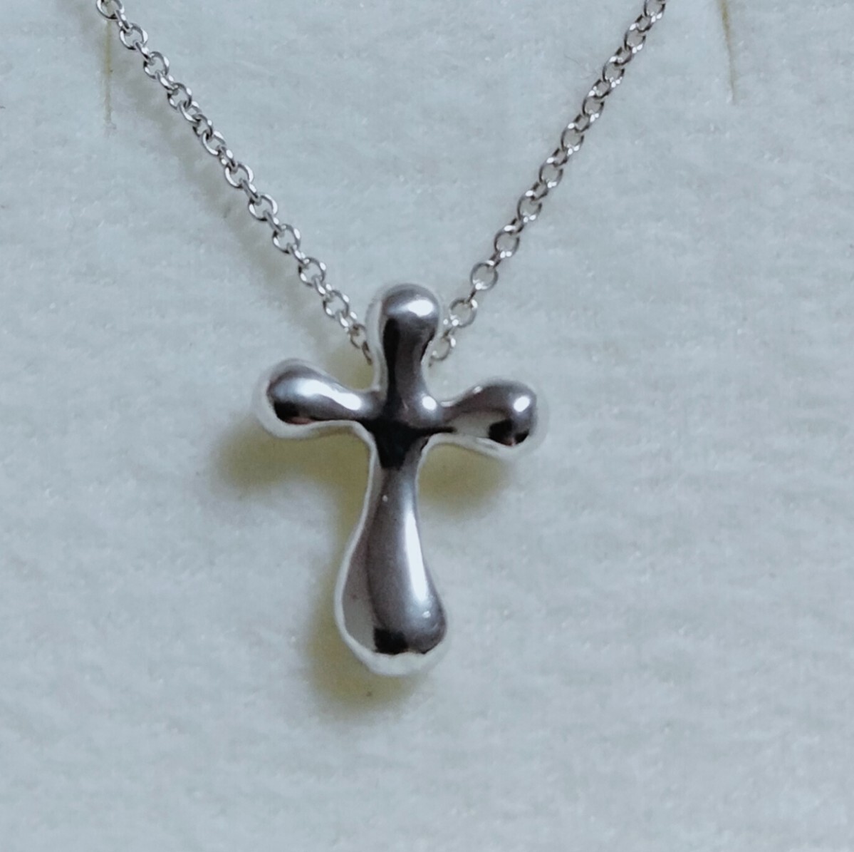 新品 正規品 ティファニー tiffany&co ネックレス クロス 箱 巾着 紙袋 リボン プレゼント 拍卖