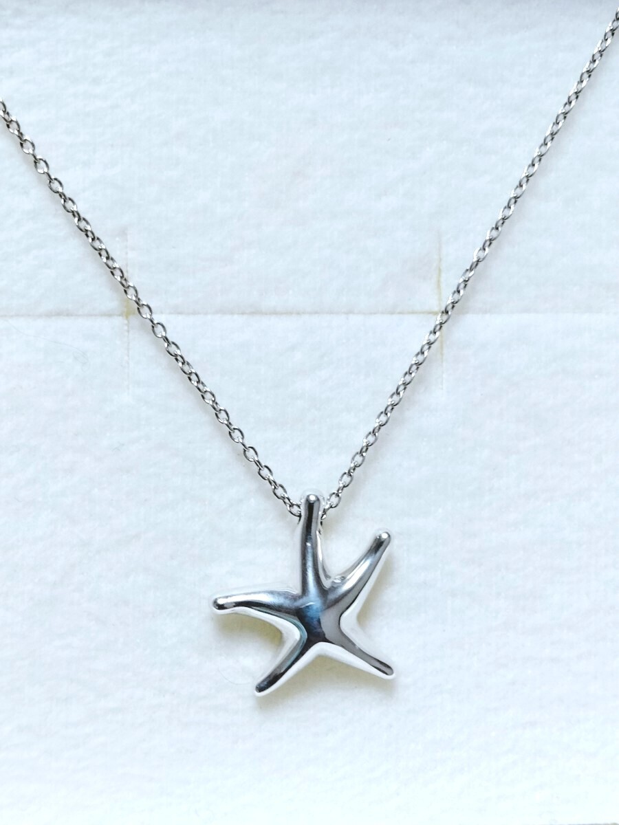 新品 正規品 ティファニー tiffany&co ネックレス スターフィッシュ 箱 巾着 紙袋 リボン プレゼント 拍卖