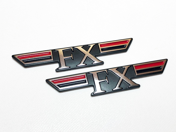 カワサキ純正 FX サイドカバー エンブレム 2枚セット Z400FX Z750FX ゼファー FX外装拍卖