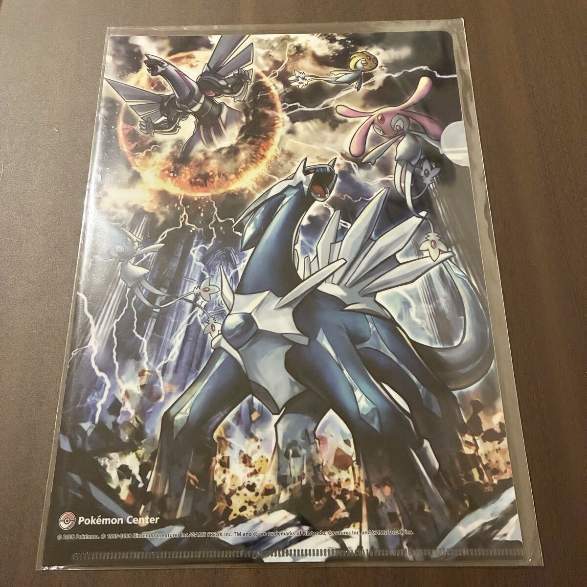 ポケモンセンター A4クリアファイル 伝説の遭遇 2008年 ディアルガ パルキア ユクシー アグノム エムリット アート ダイヤモンド&パール拍卖