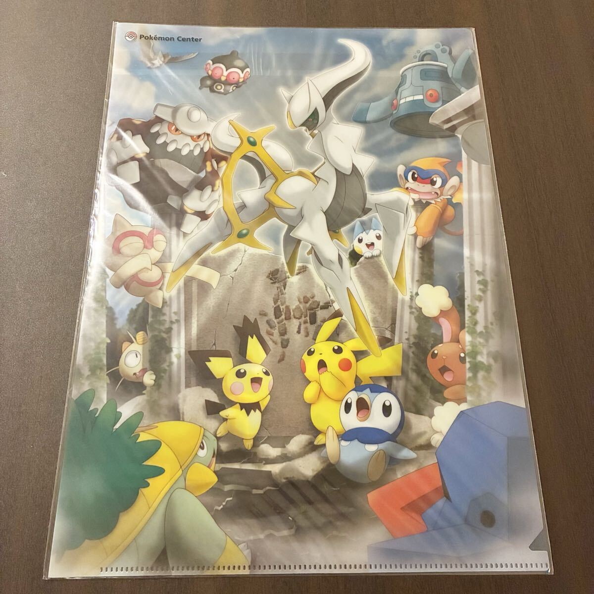 ポケモンセンター A4クリアファイル 追憶のキセキ 2009年 アルセウス ピカチュウ ポッチャマ ヒードラン アート拍卖