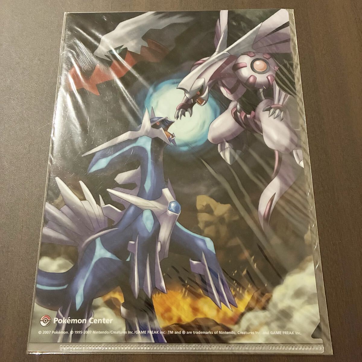 ポケモンセンター B5クリアファイル 超時空大激突 2007年 ディアルガ パルキア ダークライ アート拍卖