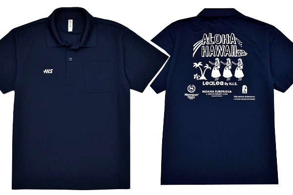 Y-9268★送料無料★超美品★H.I.S エイチ・アイ・エス ハワイ旅行ツアー シェラトンワイキキ★モアナサーフライダー 半袖 ポロシャツ S 拍卖