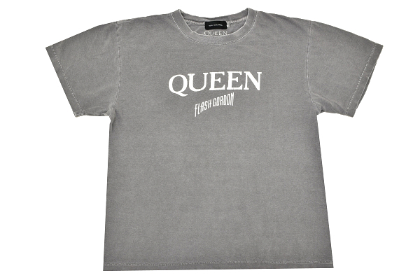 Y-9488★送料無料★QUEEN FLASH GORDON クイーン グッドロックスピード★フレディ・マーキュリー グレー バンド アルバム 半袖 T-シャツ F拍卖