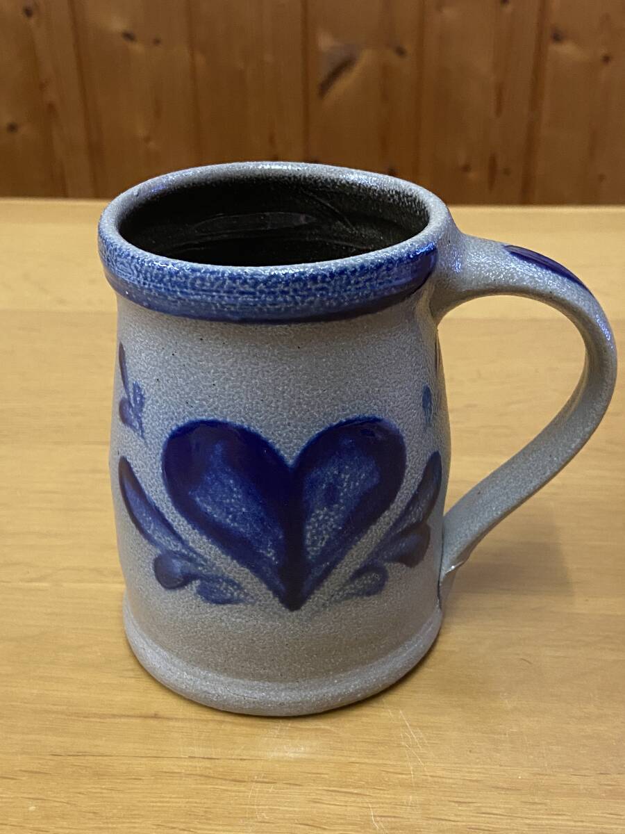 未使用 ROWE POTTERY ローポタリー ①イングリッシュマグ アントステラ マグカップ ハート アメリカンカントリー AUNT STEELA`S 拍卖
