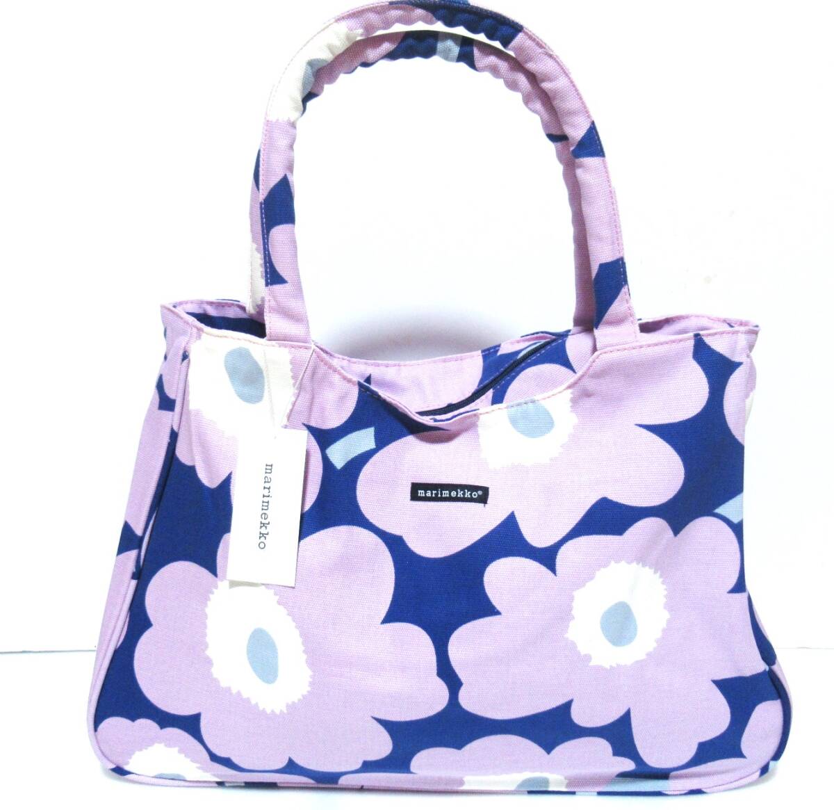 ★マリメッコ トートバッグ 花柄 レディース marimekko ウニッコ パープル拍卖