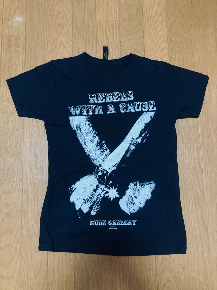 RUDE GALLERY Black Rebel ROCKATS Tシャツ S 黒 ルードギャラリー ブラックレベル ロカッツ ロカビリー ネオロカ拍卖