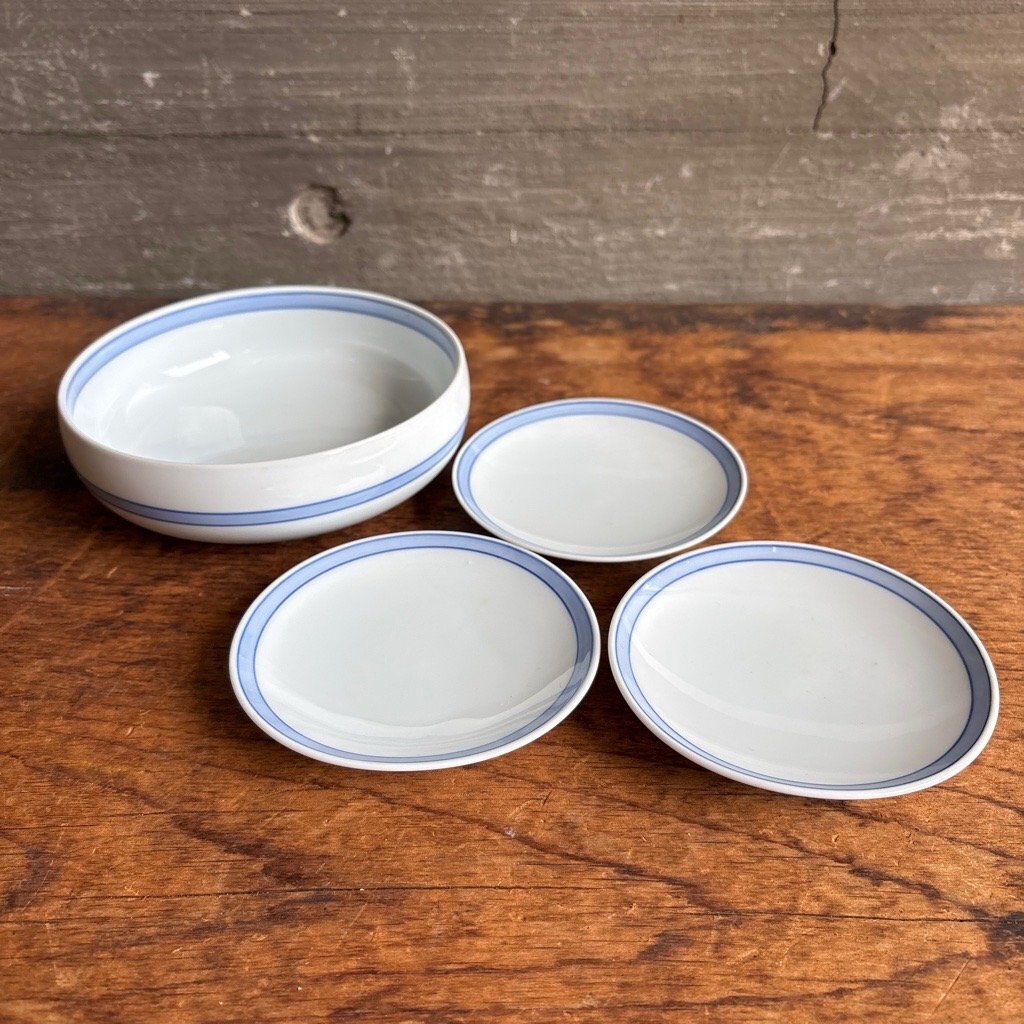 白山陶器 中鉢×1 小皿×3枚 4点セット 約Φ14 Φ10.2cm 陶磁器 和食器 現状品 digjunkmarket拍卖