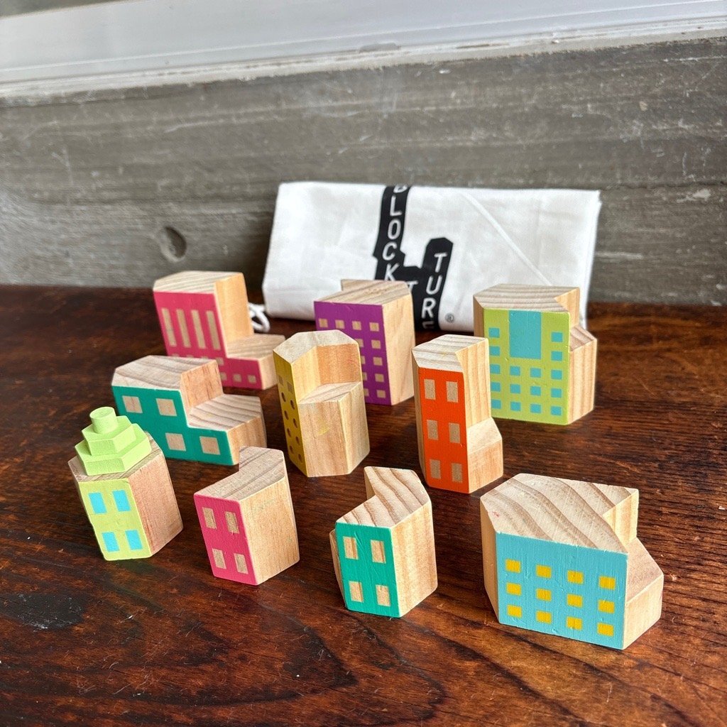 AREA WARE エリアウェア BLOCKITECTURE ブロッキテクチャー デコ ウッド 木製 知恵玩具 積み木 おもちゃ ブロック パズル 現状品 digjunkma拍卖