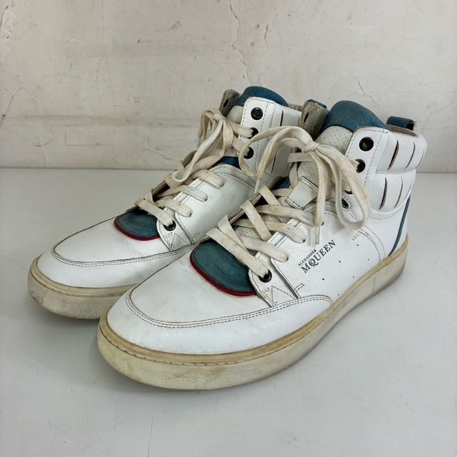ALEXANDER MQUEEN × PUMA アレキサンダー・マックイーン×プーマ レザースニーカー サイズ28.5cm McQ マックキュー 白 ホワイト 現状品 di拍卖