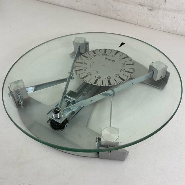 SOEHNLE/ツェーンレ ヘルスメーター スケルトン 強化ガラス 体重計 アナログ ヘルスケア ドイツ メタル モダン 現状品 digjunkmarket拍卖