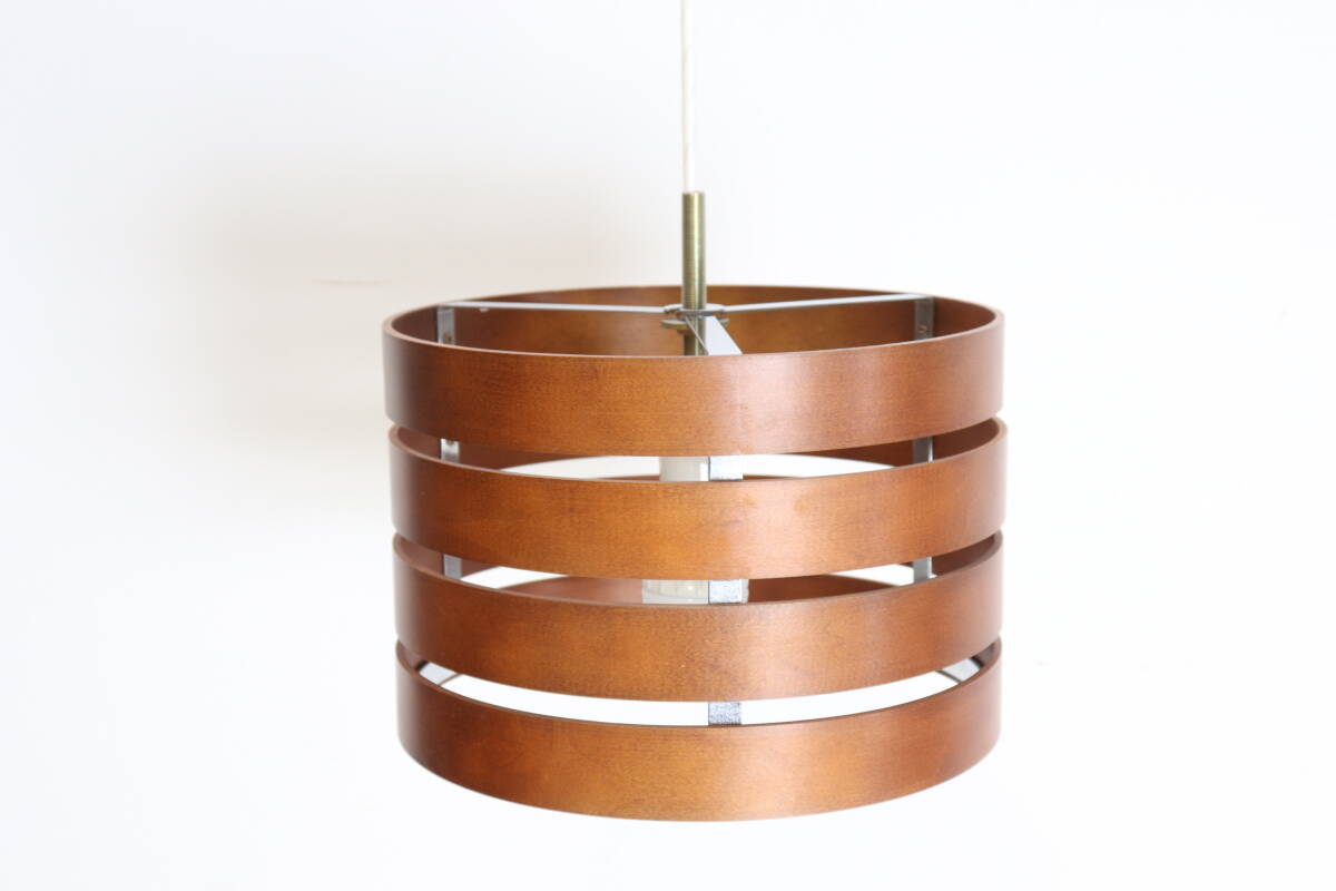 【長澤ライティング】 木製 ペンダントライト 北欧モダン照明 2005年製 点灯確認済拍卖