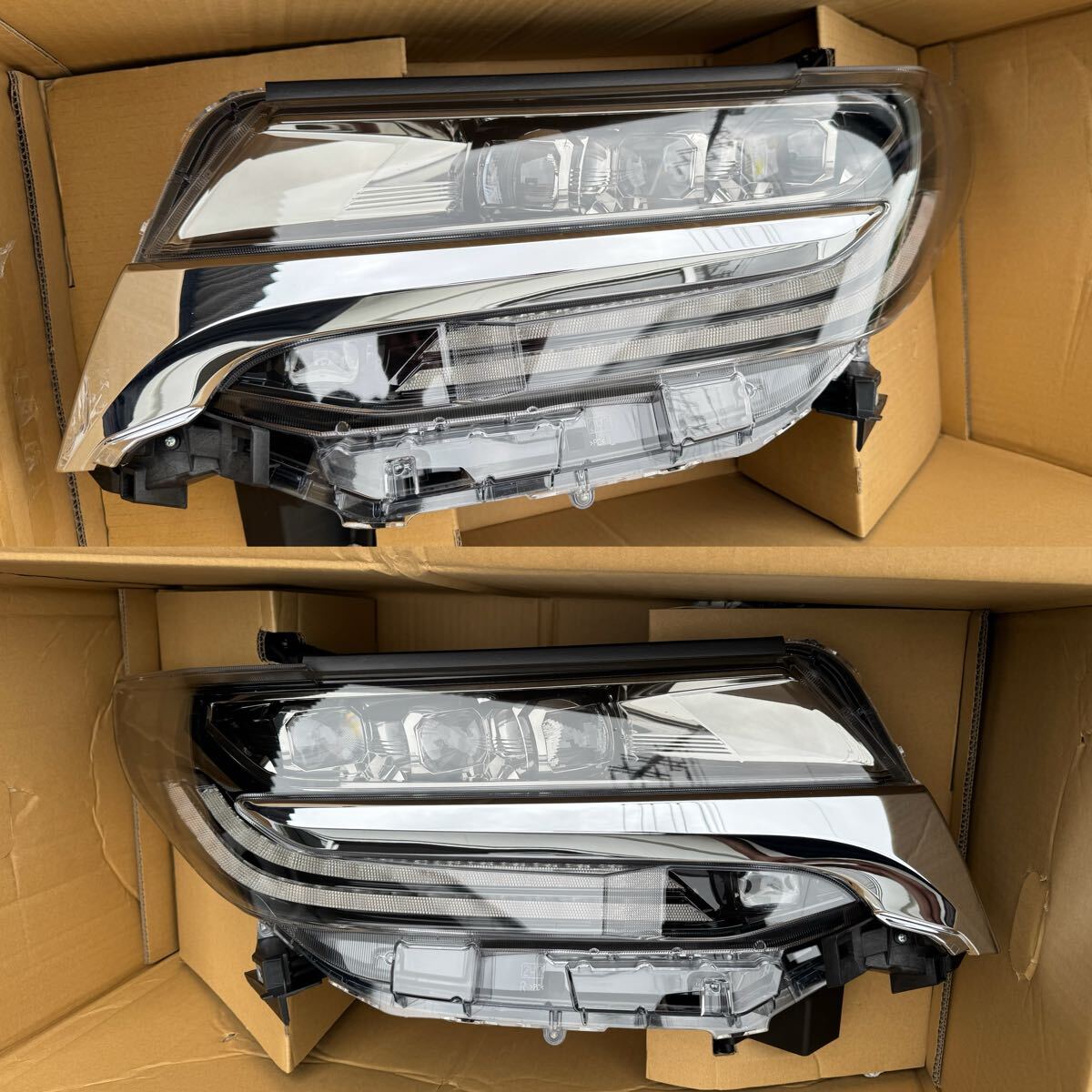 新車外し 前期 → 後期 変換 30 アルファード ヘッドライト 純正 3眼 左 右 セット AYH30 AGH30 AGH35 GGH30拍卖