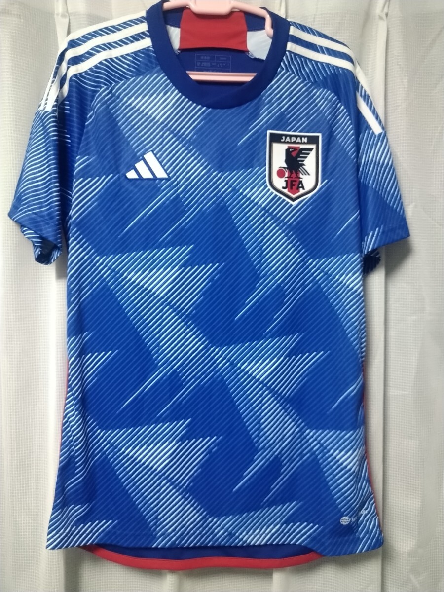 正規品 良品 サッカー日本代表ユニフォーム XL カタールワールドカップ adidas 拍卖
