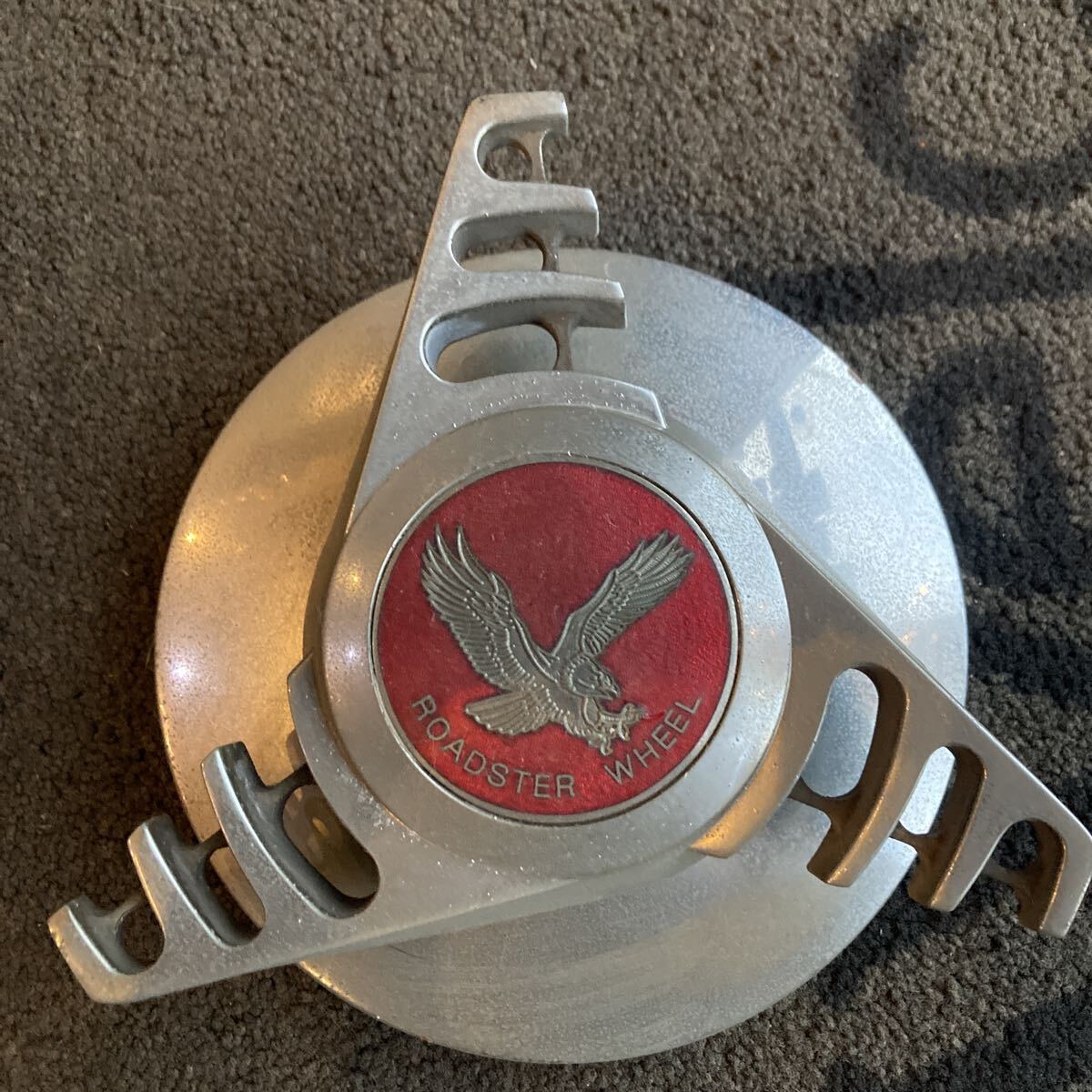 当時物1枚 ロードスター ROAD STAR ホイール センターキャップ センターカバー エンブレム capデイトン LAワイヤー ローライダー インパラ拍卖
