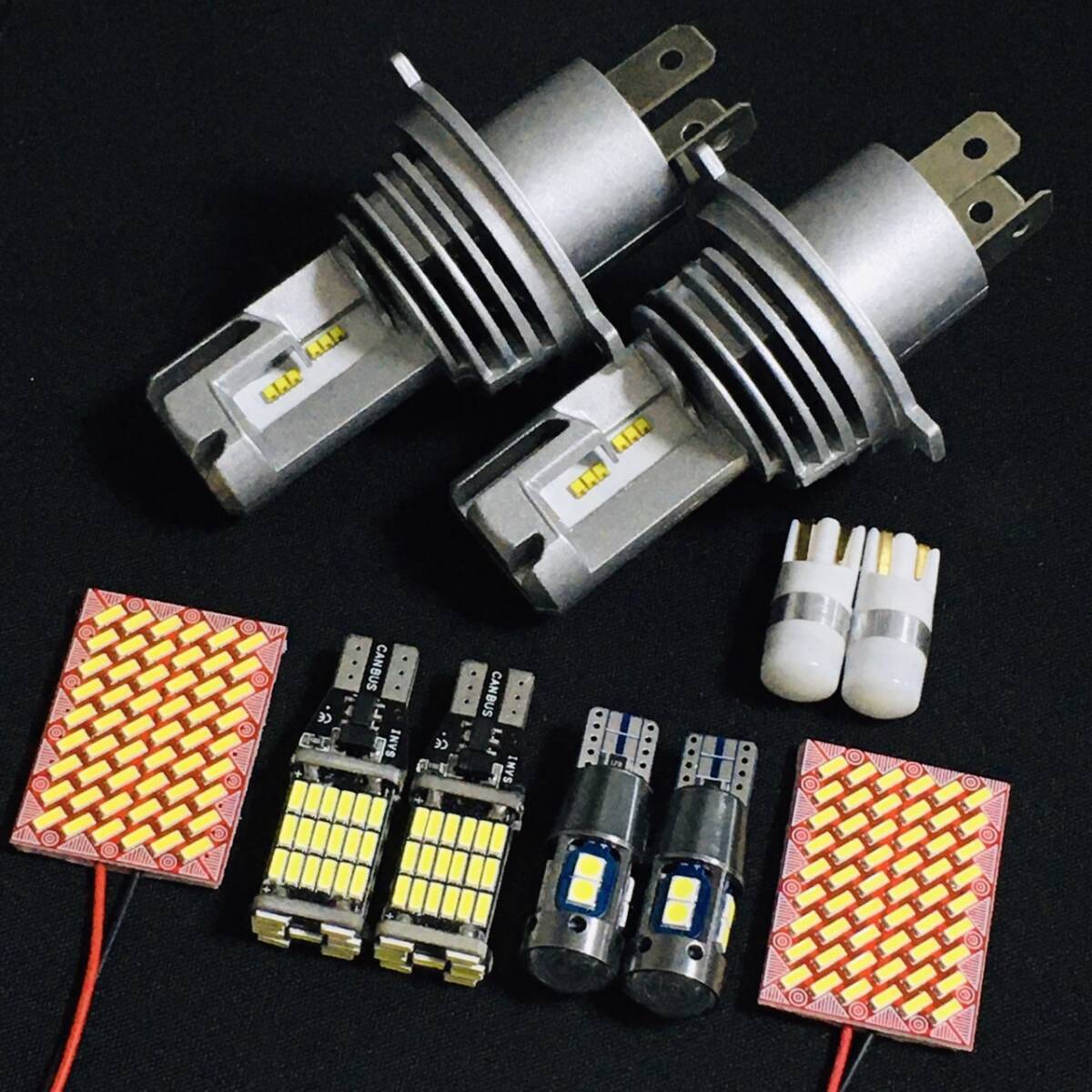 プロボックス NHP160V NSP160V LED ルームランプセット 超爆光 4014SMD H4ヘッドライト バックランプ ポジション球 ナンバー灯 ホワイト拍卖