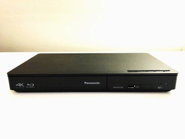 1円スタート 訳有 Panasonic BD/DVDプレーヤー リージョンフリー 4Kアップスケール 3D対応 PAL/NTSC対応 DMP-BDT180 ブラック A12212/JS拍卖