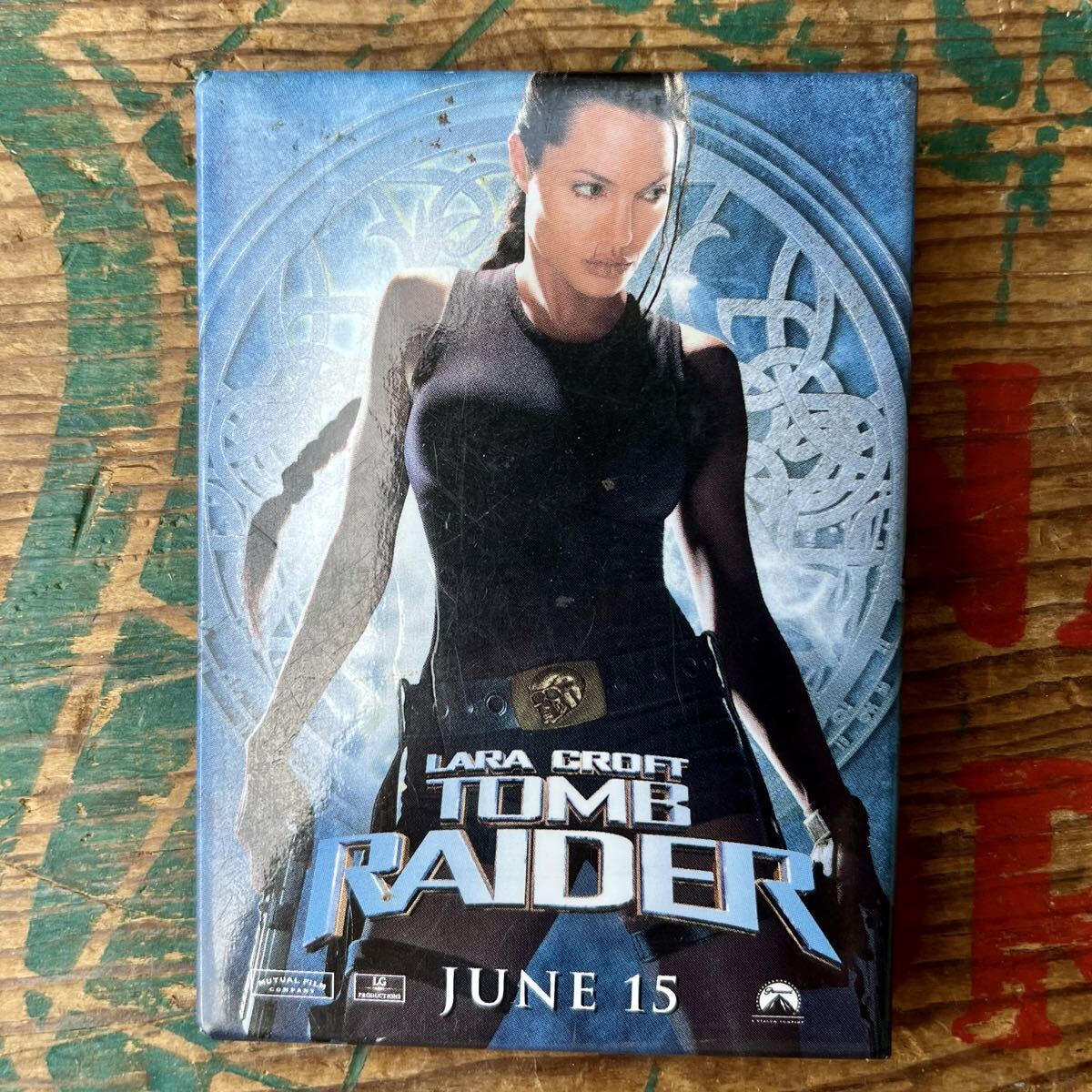 【USA】映画 缶バッジ TUMB RAIDER トゥームレイダー アンジェリーナジョリー アメリカ拍卖