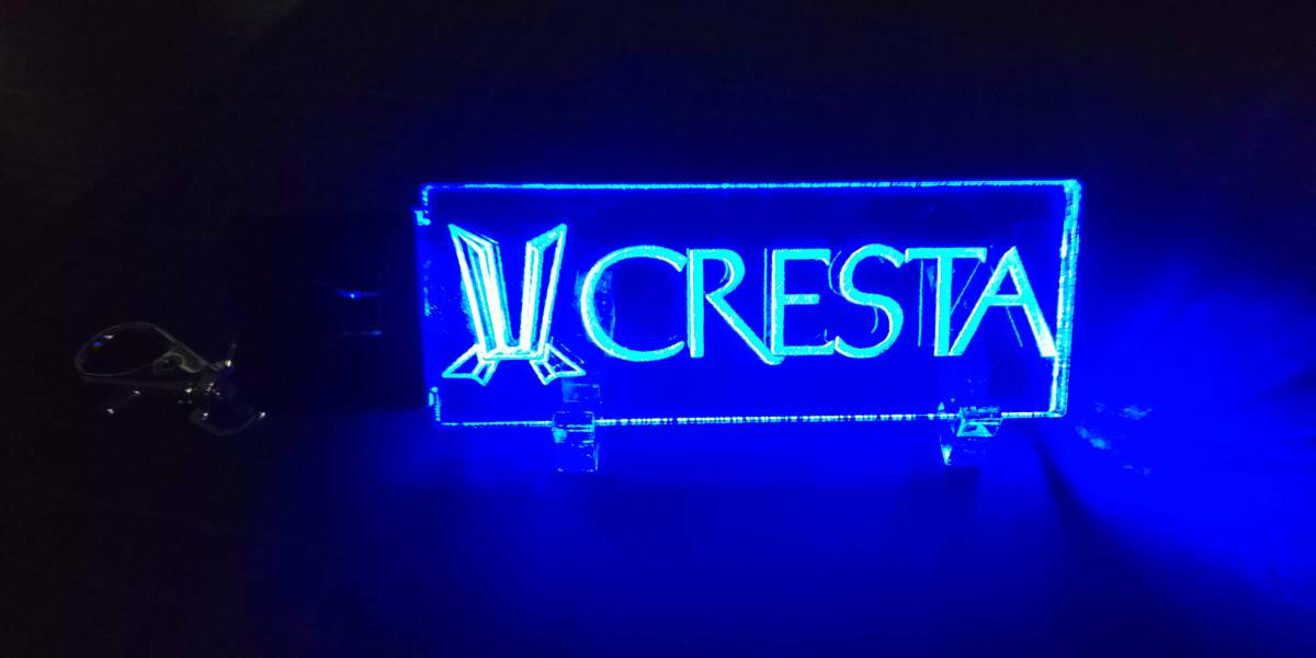 クレスタ GX61 GX71 GX81 JZX90 JZX100 光る アクリル キーホルダー 7色発行切り替え USB充電タイプ拍卖