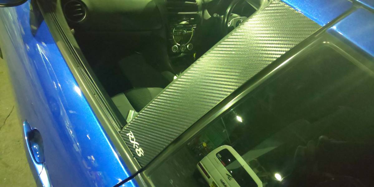 RX-8 ピラーカーボンステッカー SE3P マツダ ロータリー 8拍卖