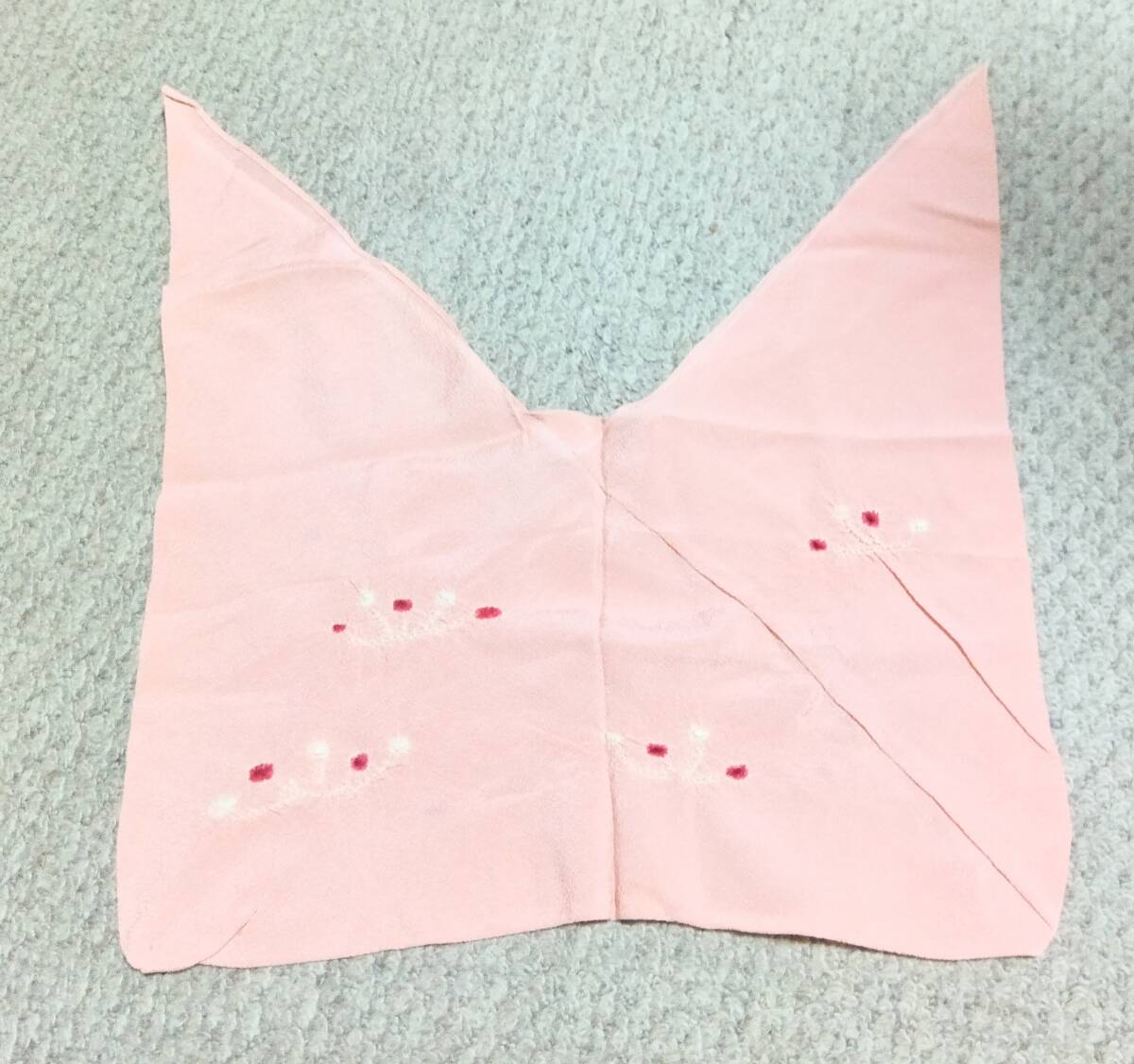 あずま袋*三角袋*絞り*ピンク*小さめ*エコバッグ*着物地*サブバッグ*巾着袋拍卖