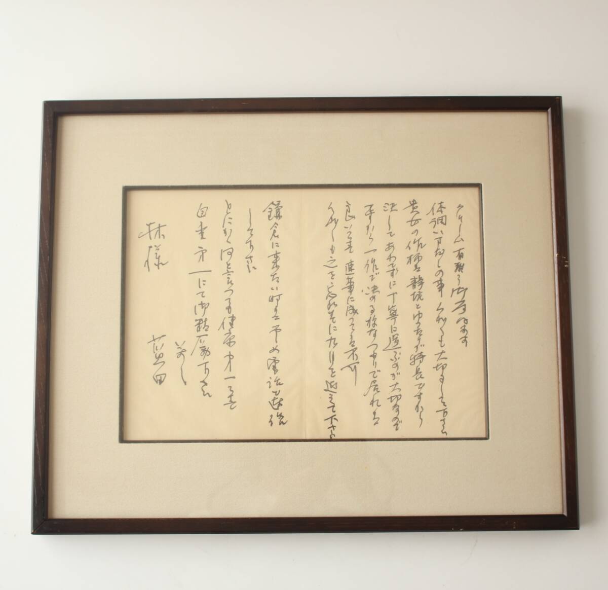 模写 殿村藍田 直筆 手紙 額装拍卖