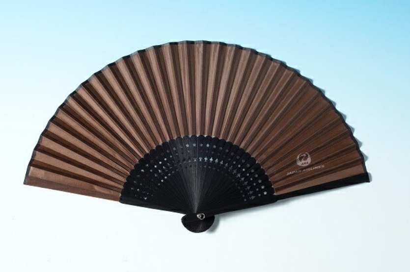新品 JAL 日本航空 扇子 せんす 黒拍卖