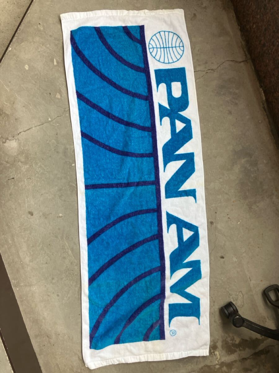 panam タオル 飛行機パンナムPAN AM・パンアメリカン航空 エアライングッズ 航空機グッズ拍卖
