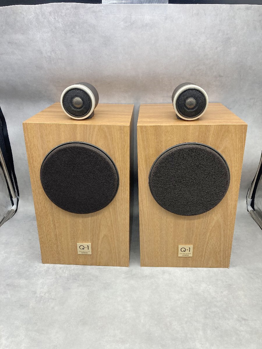 2ウェイスピーカー【F990◎】ONKYO オンキョー Q-1 NEW FORM SPEAKER ペアスピーカー Question-1【動作品】250828拍卖