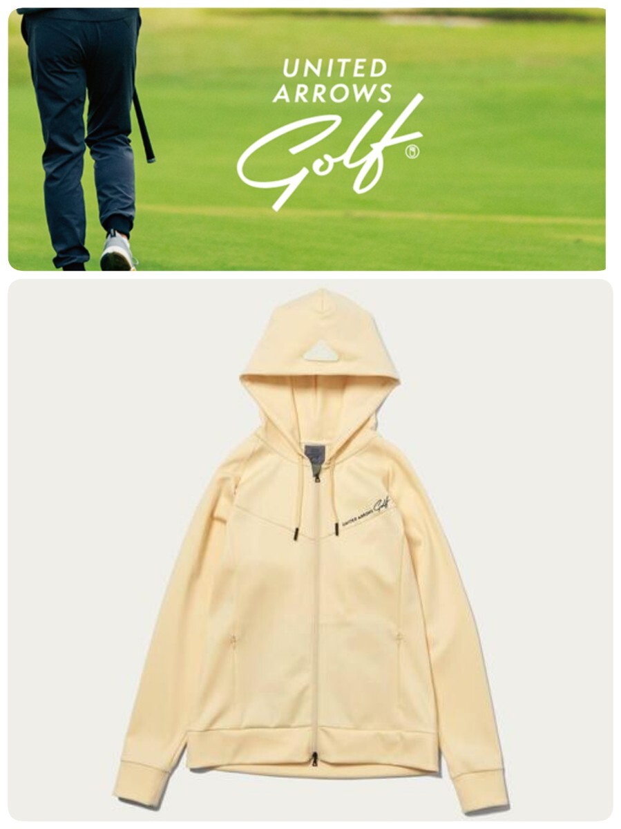 ‡新品UNITED ARROWS GOLFジップアップフーディ定価30,800 円 柔らかな肌触りと伸縮性を兼ね備えたフーディー拍卖