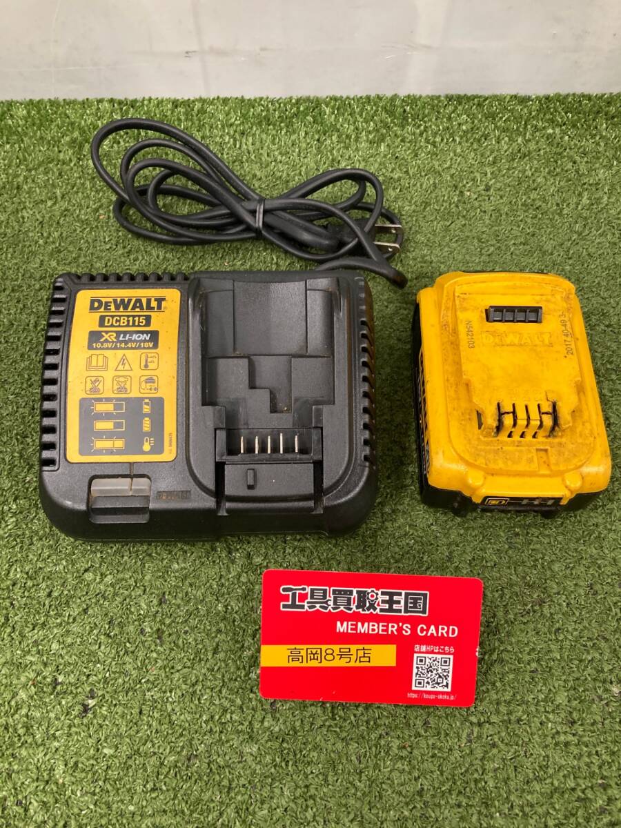 【中古品】【0926】DEWALT(デウォルト) 18v4.0Ahバッテリ+充電器セット DCB182+DCB115 IT42EK0OYBOS拍卖