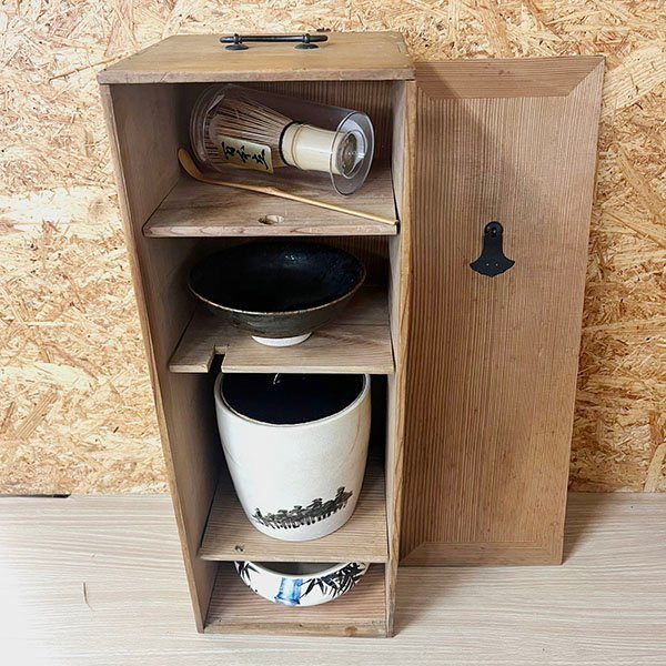 送料無料◆ 桐短冊箱 桐短冊揃 茶道具セット 茶碗・建水・水指・茶筅・柄杓・茶杓 6点セット 傷有り ジャンク 札幌発拍卖