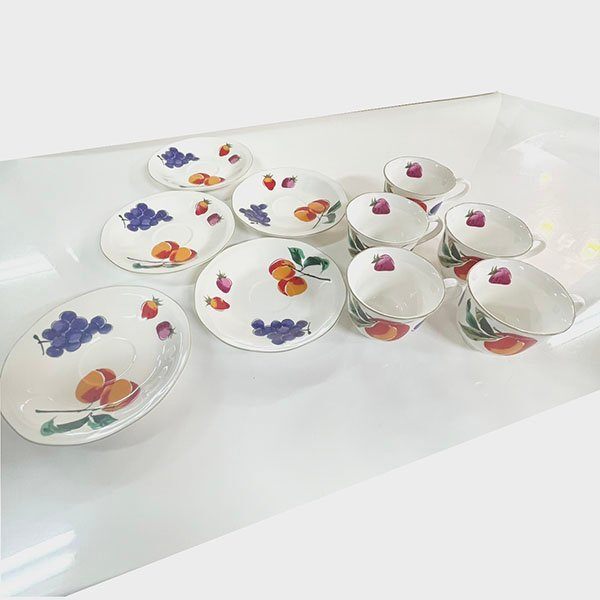 送料無料◆ Nitto/ニットウ POTTERY レロト C/S 5客セット 洋食器 アンテークコレクション 中古品ランクA 札幌市発拍卖