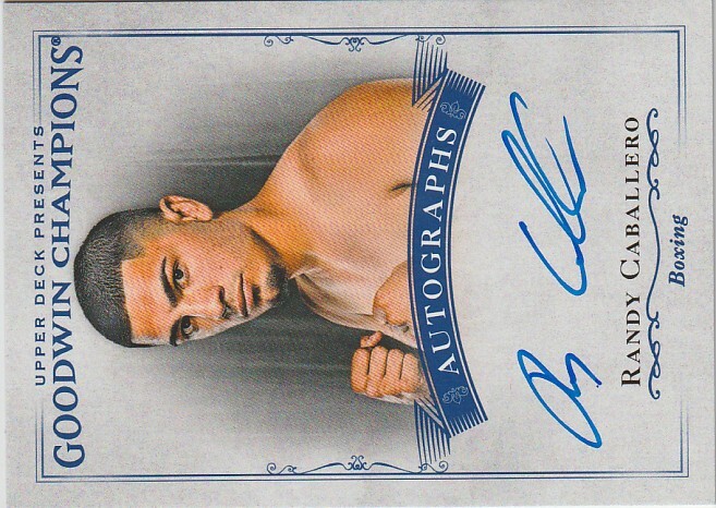 ボクシング ランディ・カバジェロ 2016 Upper Deck 直筆サイン拍卖