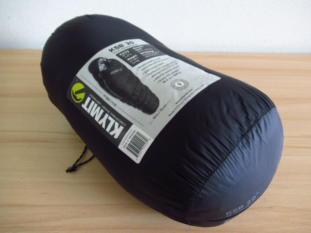 KLYMIT クライミット KSB 20 Black Down Sleeping Bag ダウン スリーピングバッグ シュラフ 寝袋 キャンプ 寝具 アウトドア 管理25G0807D拍卖
