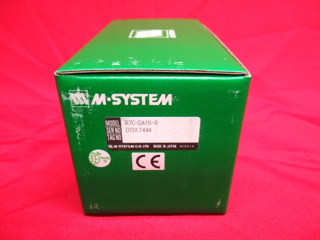 未使用品 M・SYSTEM Mシステム R7E-DA16-R 少点数入出力ユニット R7シリーズ 管理25G0815J拍卖