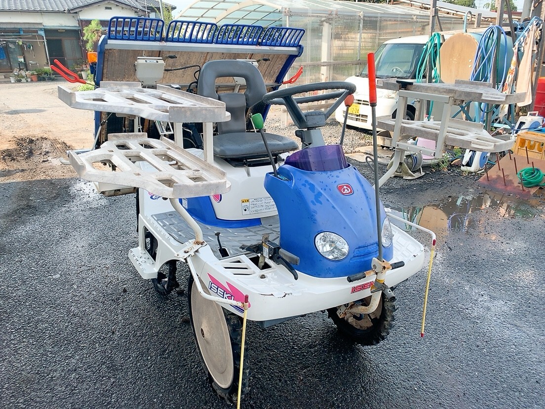 中古 ISEKI イセキ ヰセキ 乗用 田植機 PQ4-DU さなえ 4条植え 田植え機 田んぼ 農家 農業機械 農機具 茨城県常陸大宮市 0818や11 駐 自拍卖